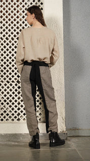 Carey Linen Blend Pant - Onyx