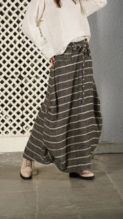 Donovan Linen Blend Skirt - Onyx