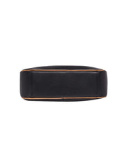 ANTONELLA LEATHER XBODY BAG - BLACK/TAN