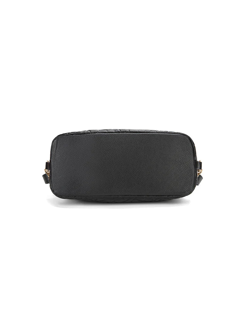 ROSANNA LEATHER CONVERTIBLE BACKPACK - BLACK