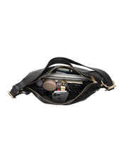 ROSANNA LEATHER CONVERTIBLE BACKPACK - BLACK