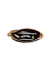 FRANCIS LEATHER XBODY BAG WITH RFID COMPARTMENT - BLACK/TAN