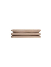 CLEO TRIPLE COMPARTMENT LEATHER X-BODY BAG - IVORY/PUTTY