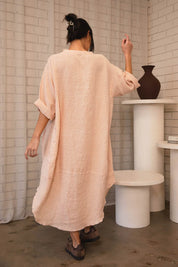 Eadie Malle Linen Dress - Blush