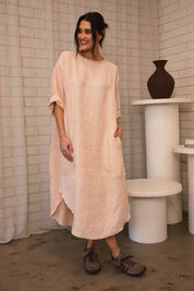 Eadie Malle Linen Dress - Blush