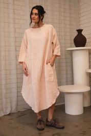 Eadie Malle Linen Dress - Blush
