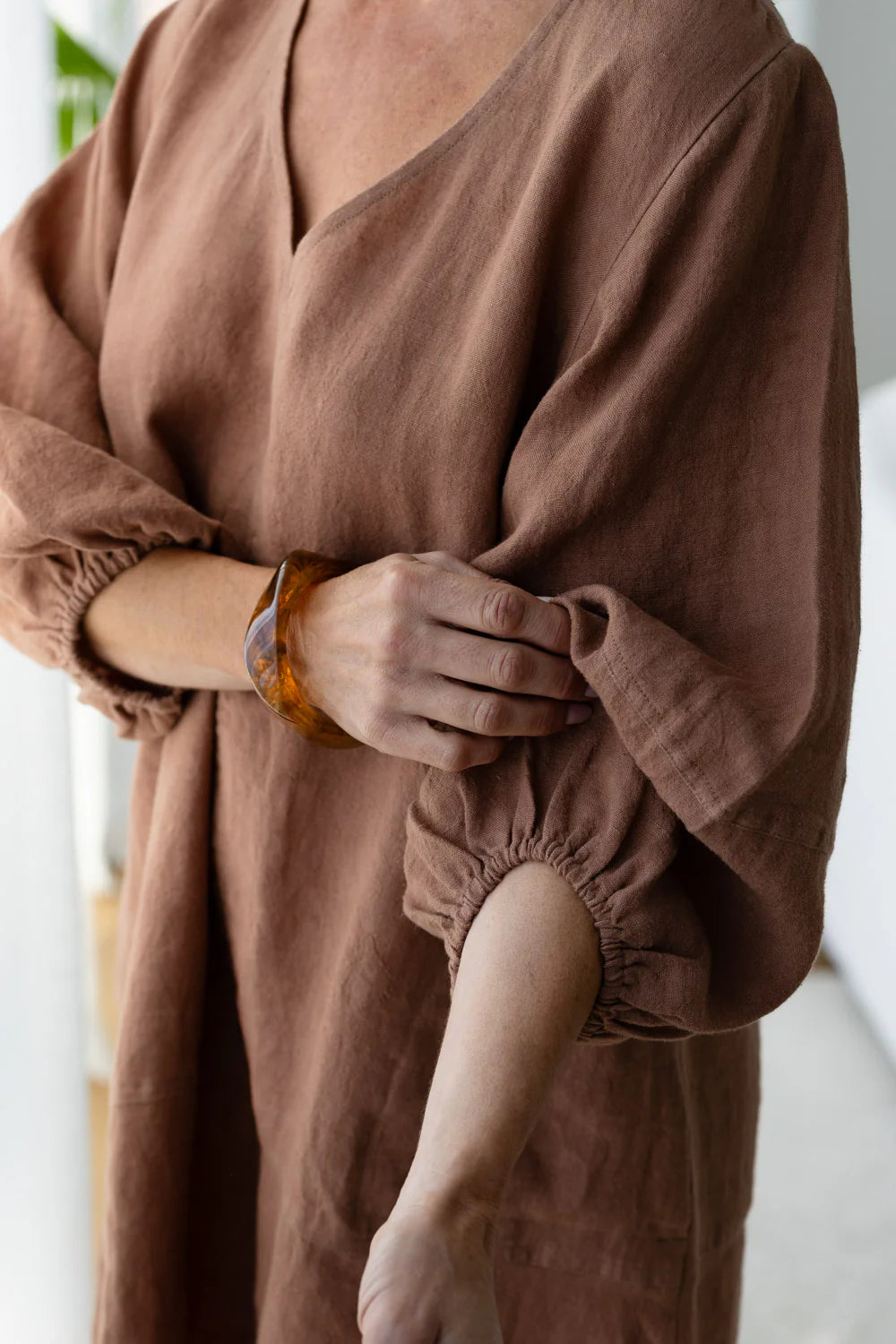 Fundamental Linen Ease Dress - Clay