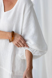 Fundamental Linen Ease Dress - Off White