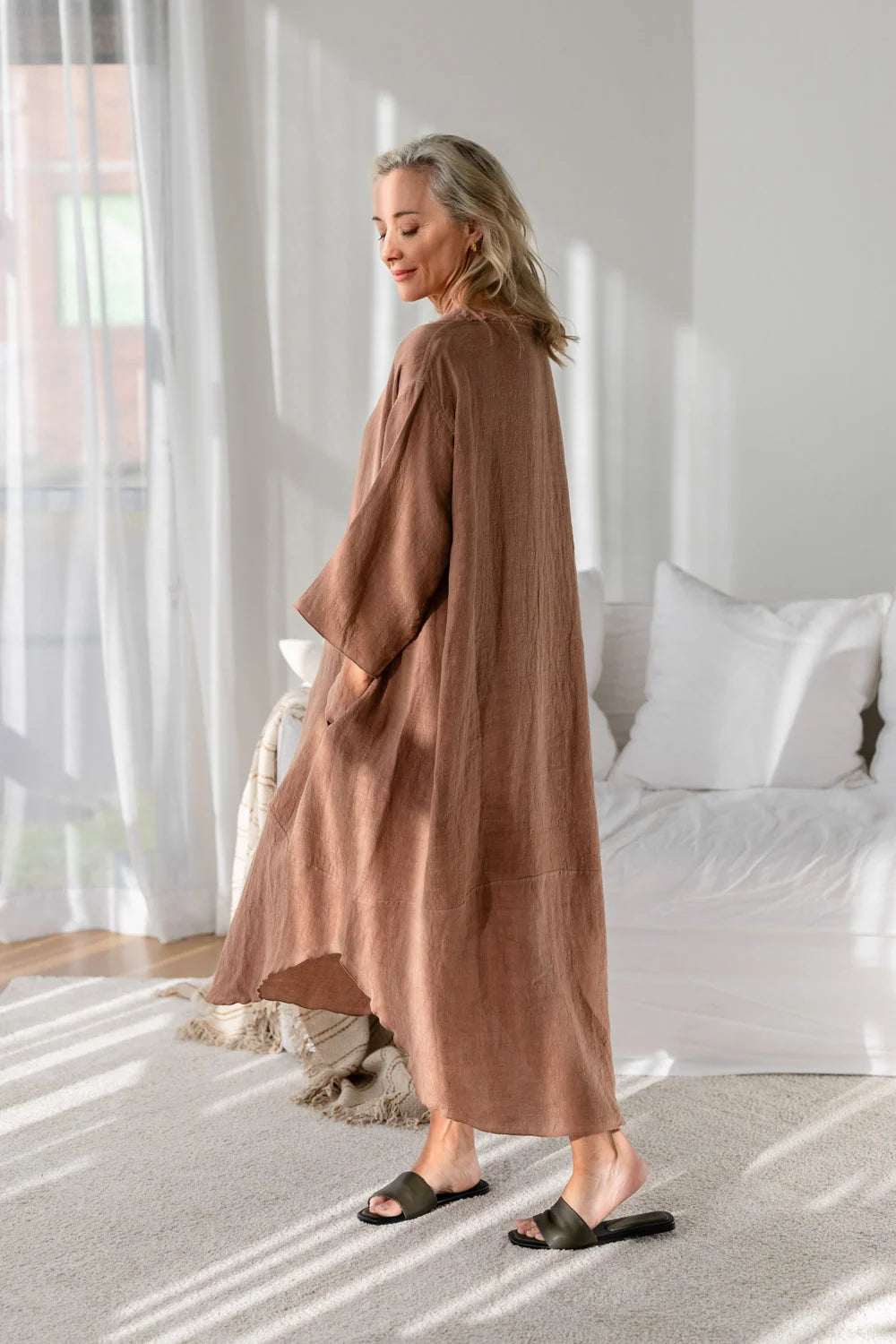 Eadie Malle Linen Dress - Clay
