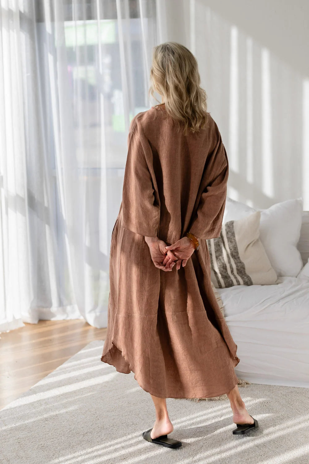 Eadie Malle Linen Dress - Clay
