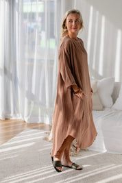 Eadie Malle Linen Dress - Clay