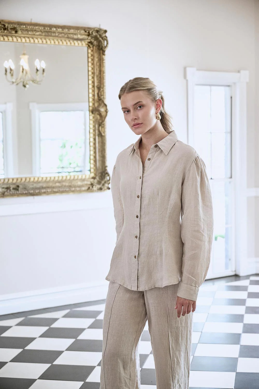 Copenhagen Linen Blouse - Natural
