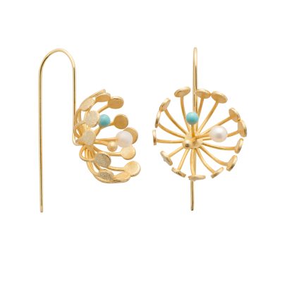 Spider Lilly Hook Earrings