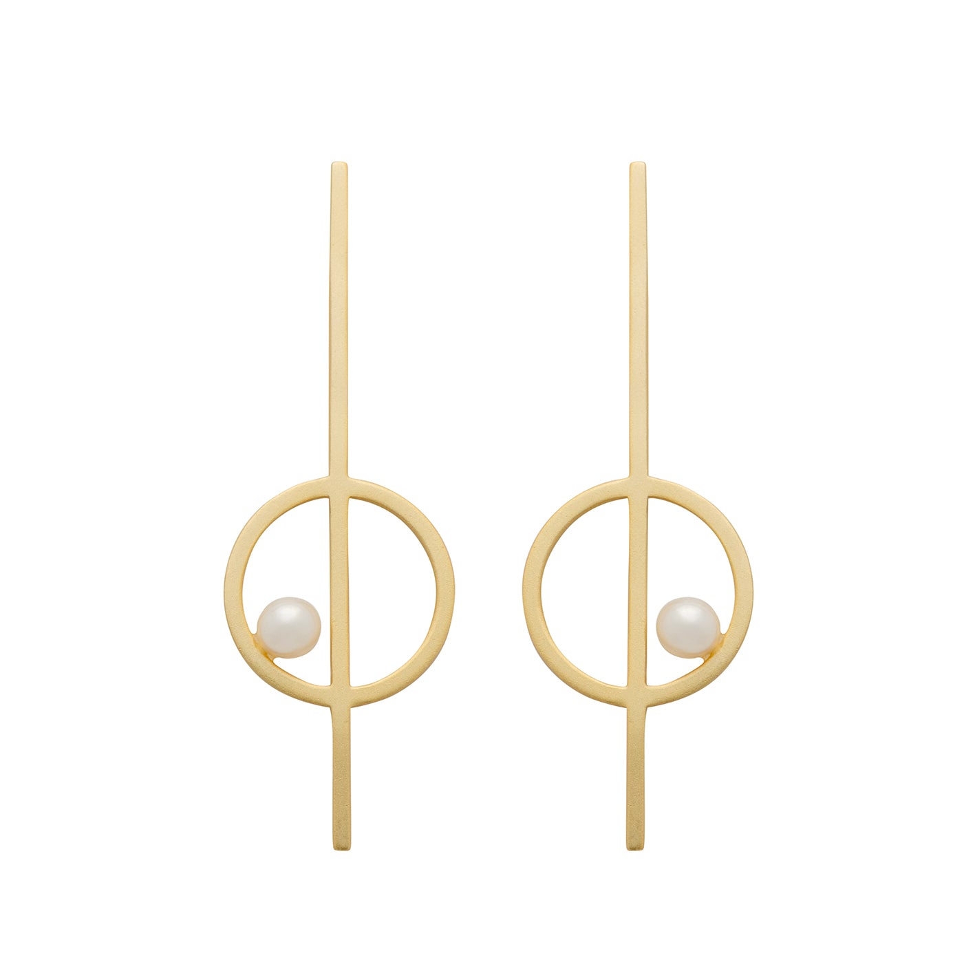 Cross Section Earrings