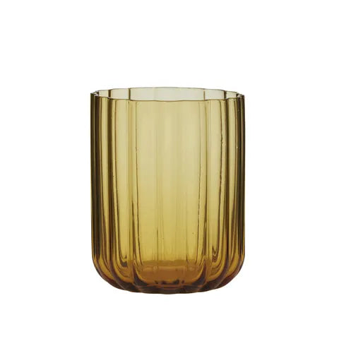 Hazel Glass Tumbler - Amber