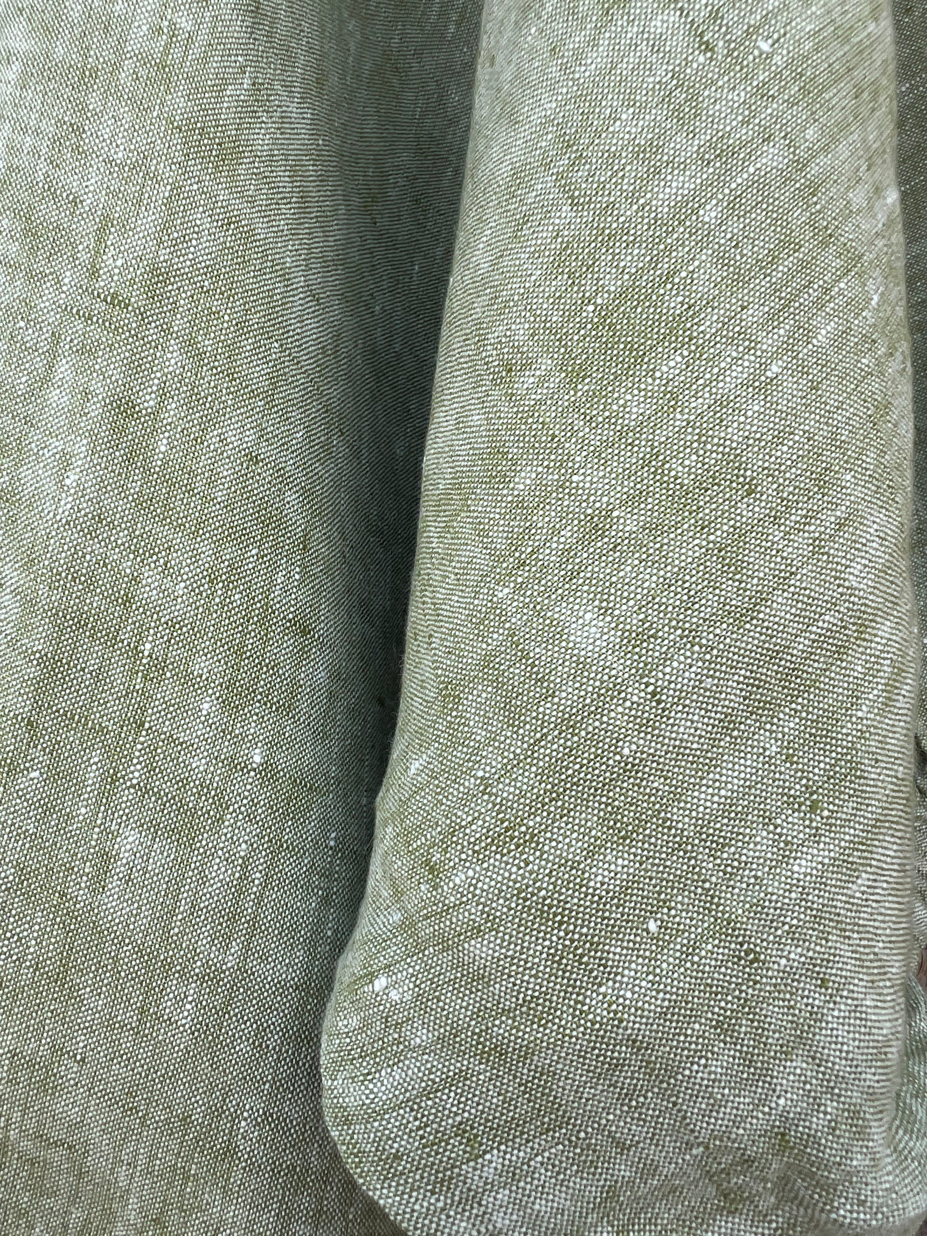 Olbia Top - Chambray Green Linen