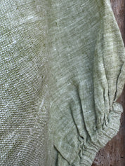 Olbia Top - Chambray Green Linen
