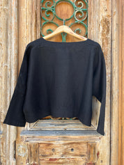 Monti Top - Black Linen