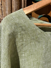 Ottana Top - Chambray Green Linen PS