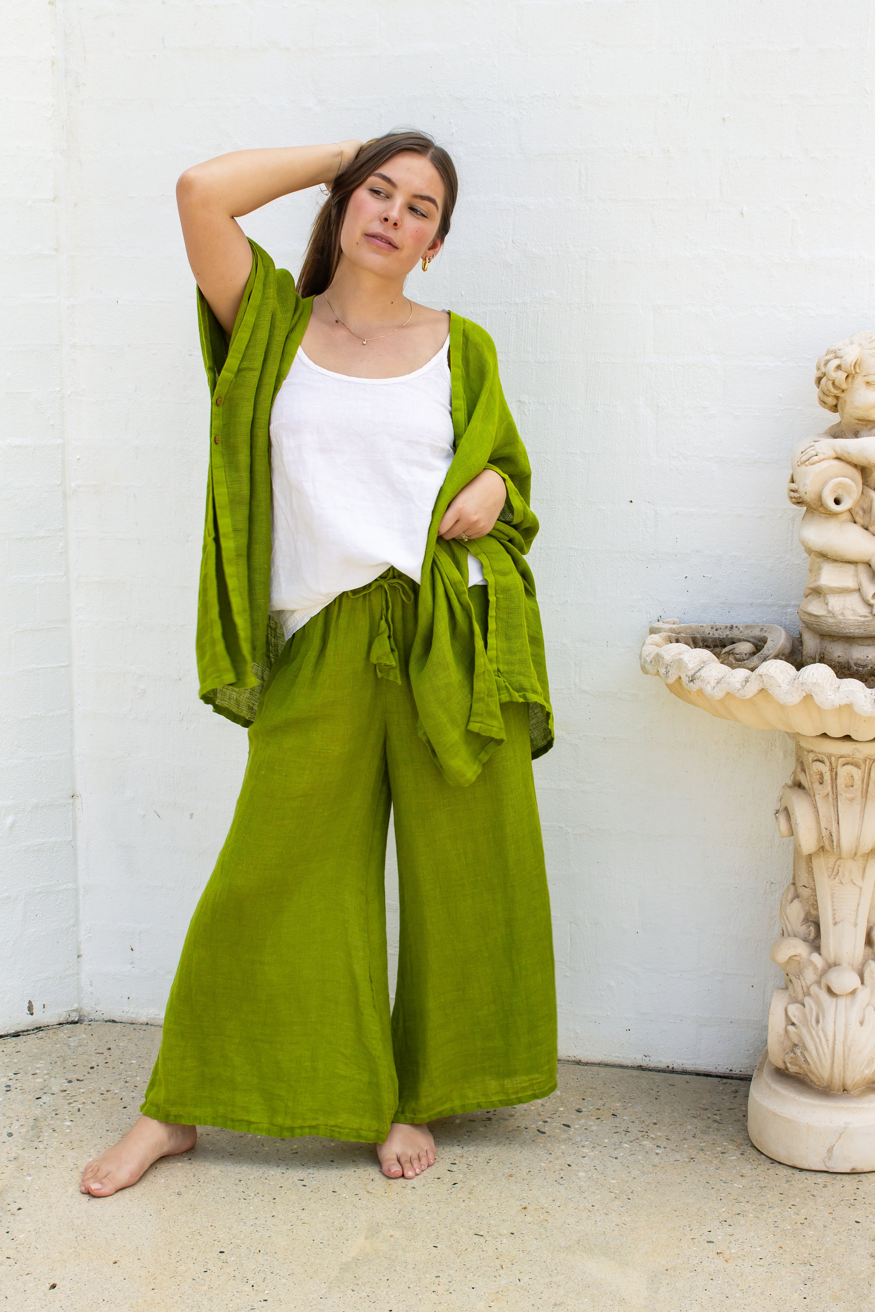 Badesi Jacket - Moss Green Mesh