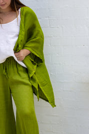 Badesi Jacket - Moss Green Mesh