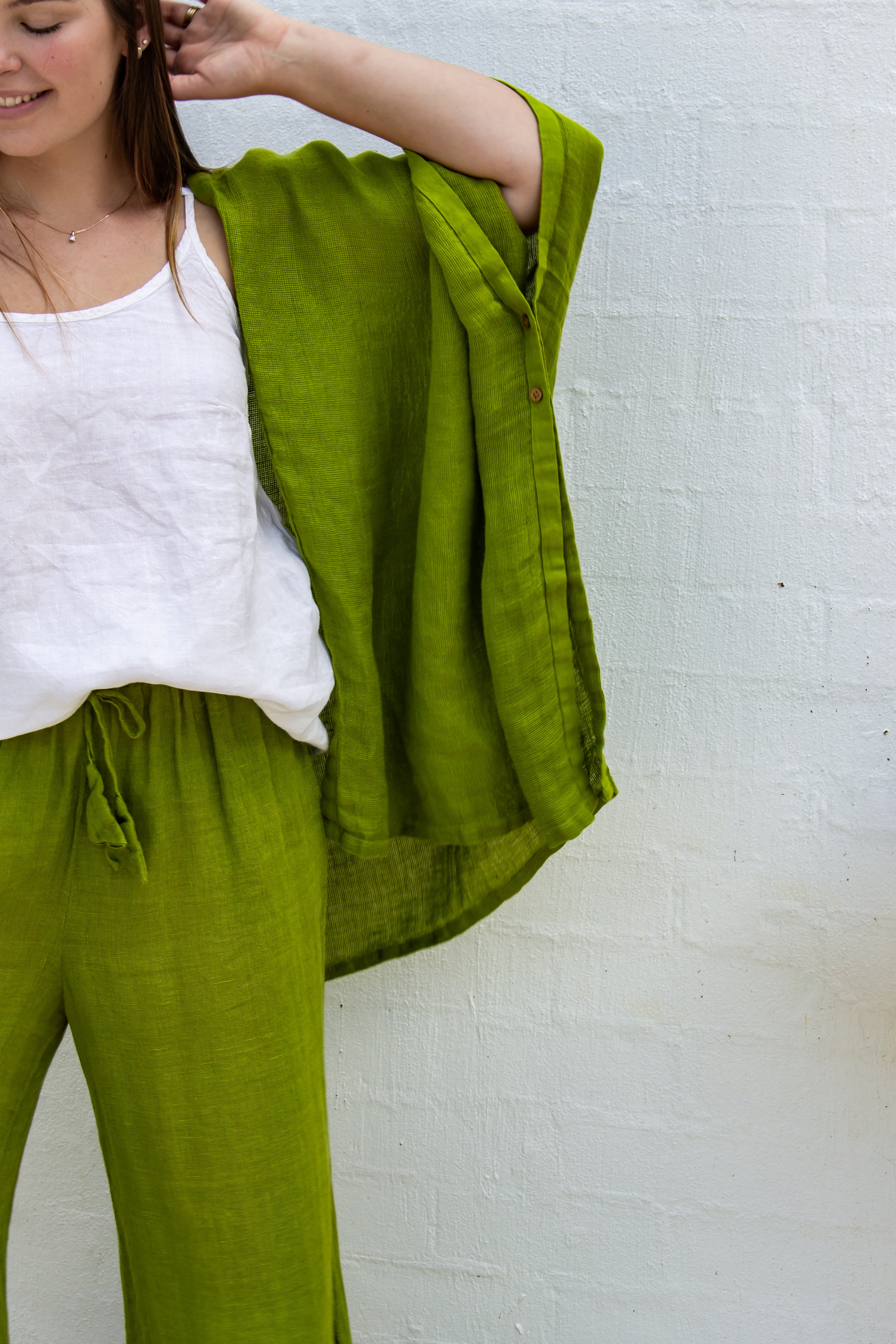 Badesi Jacket - Moss Green Mesh