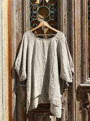 Olbia Top - Natural Linen