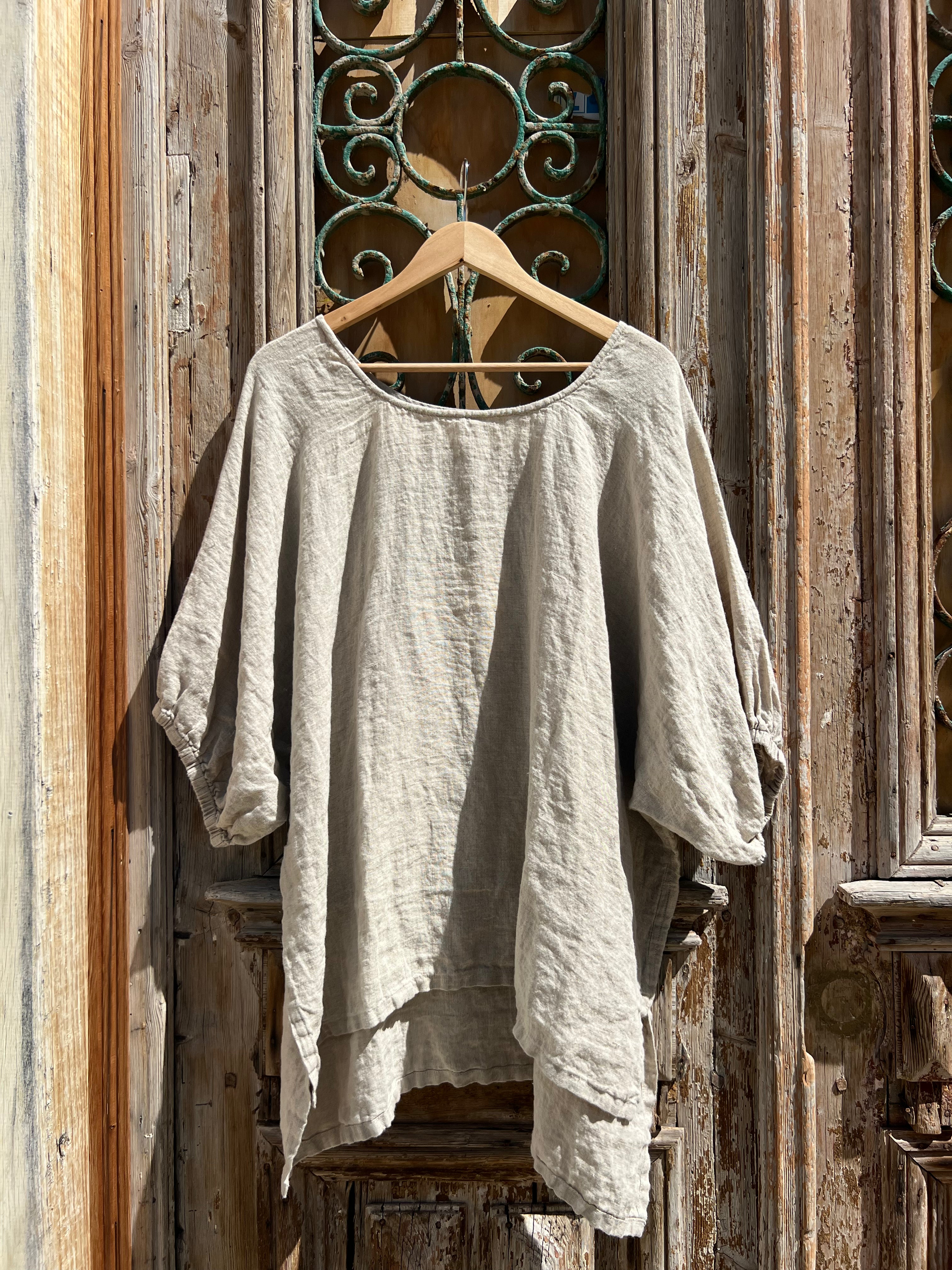 Olbia Top - Natural Linen