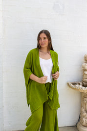 Badesi Jacket - Moss Green Mesh
