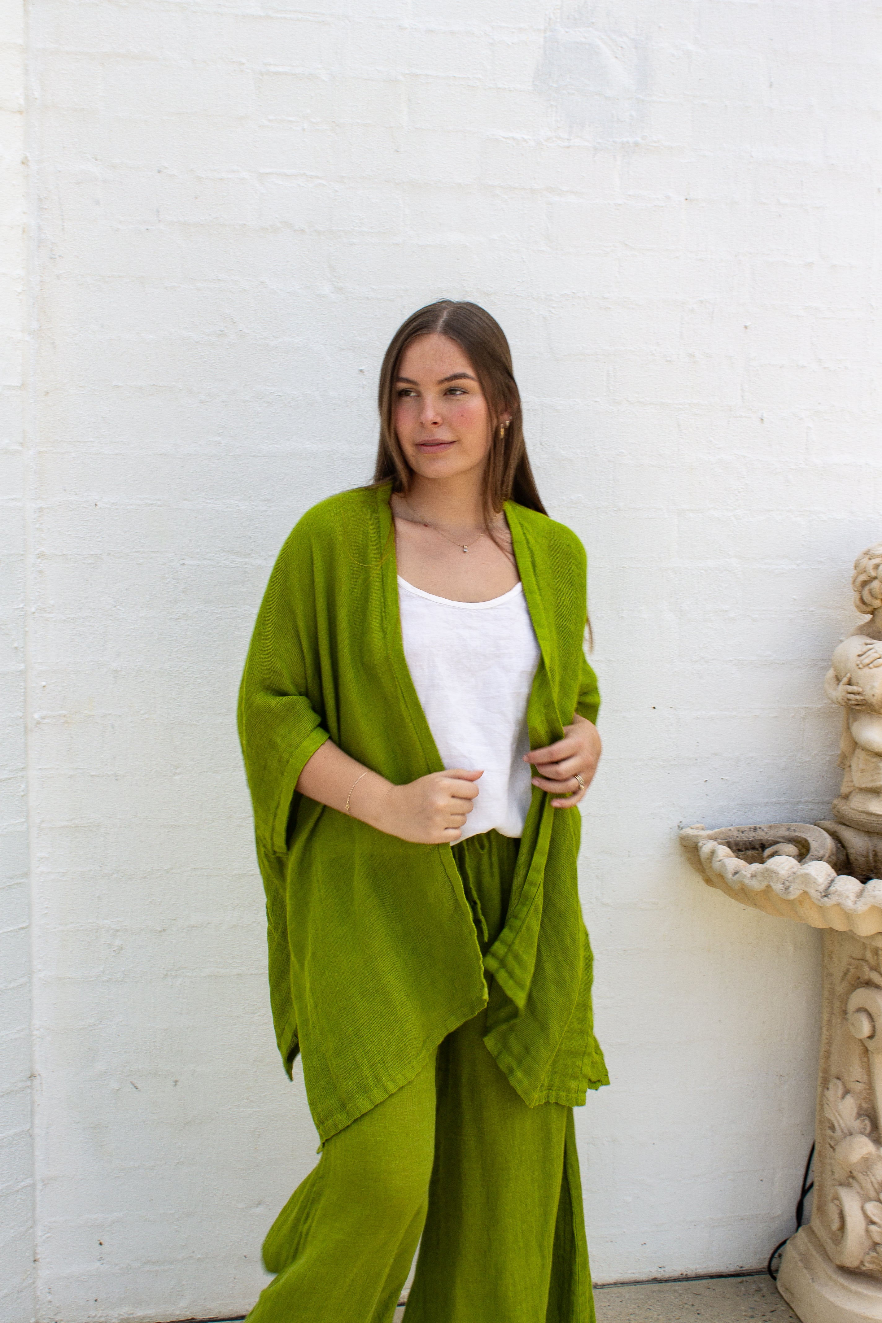 Badesi Jacket - Moss Green Mesh