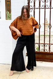 Anela Top - Rust Combo