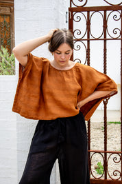 Anela Top - Rust Combo