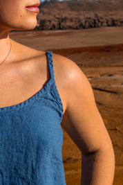 Bosa Cami - Azure Linen