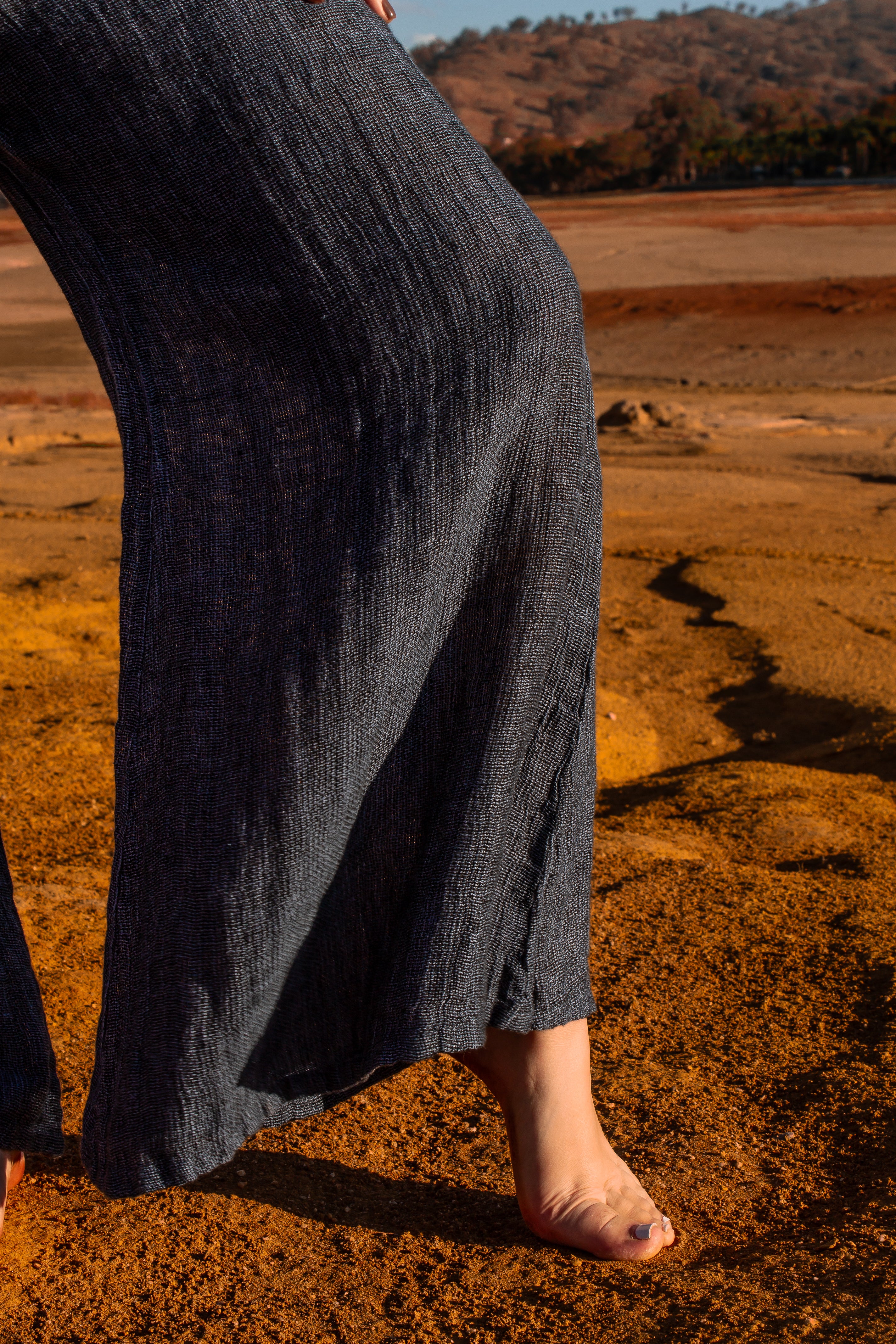 Alghero Pants - Black + Azure Mesh