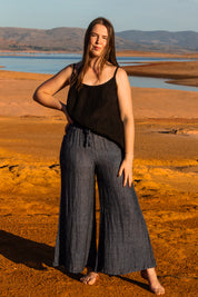Alghero Pants - Black + Azure Mesh