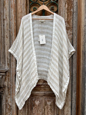 Badesi Jacket - Natural & White Stripe Mesh