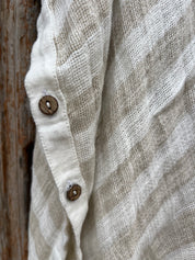 Badesi Jacket - Natural & White Stripe Mesh