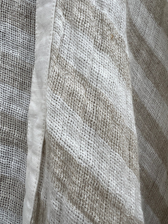 Badesi Jacket - Natural & White Stripe