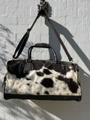 Cowhide Duffle Bag - Chocolate