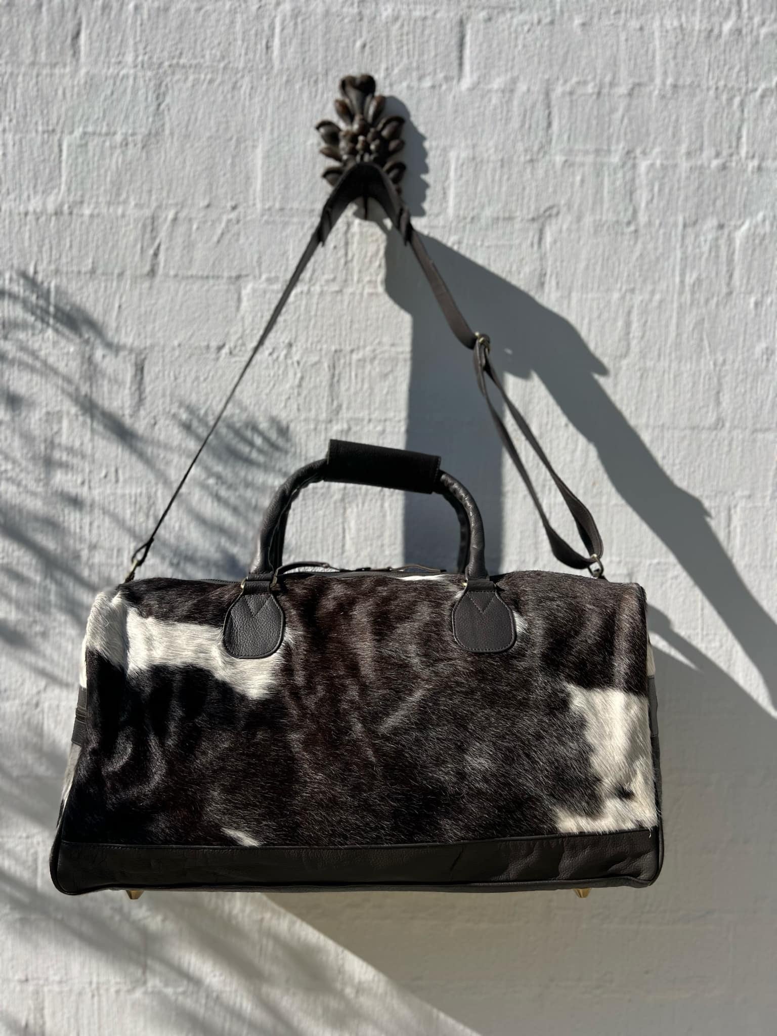 Cowhide Duffle Bag - Chocolate
