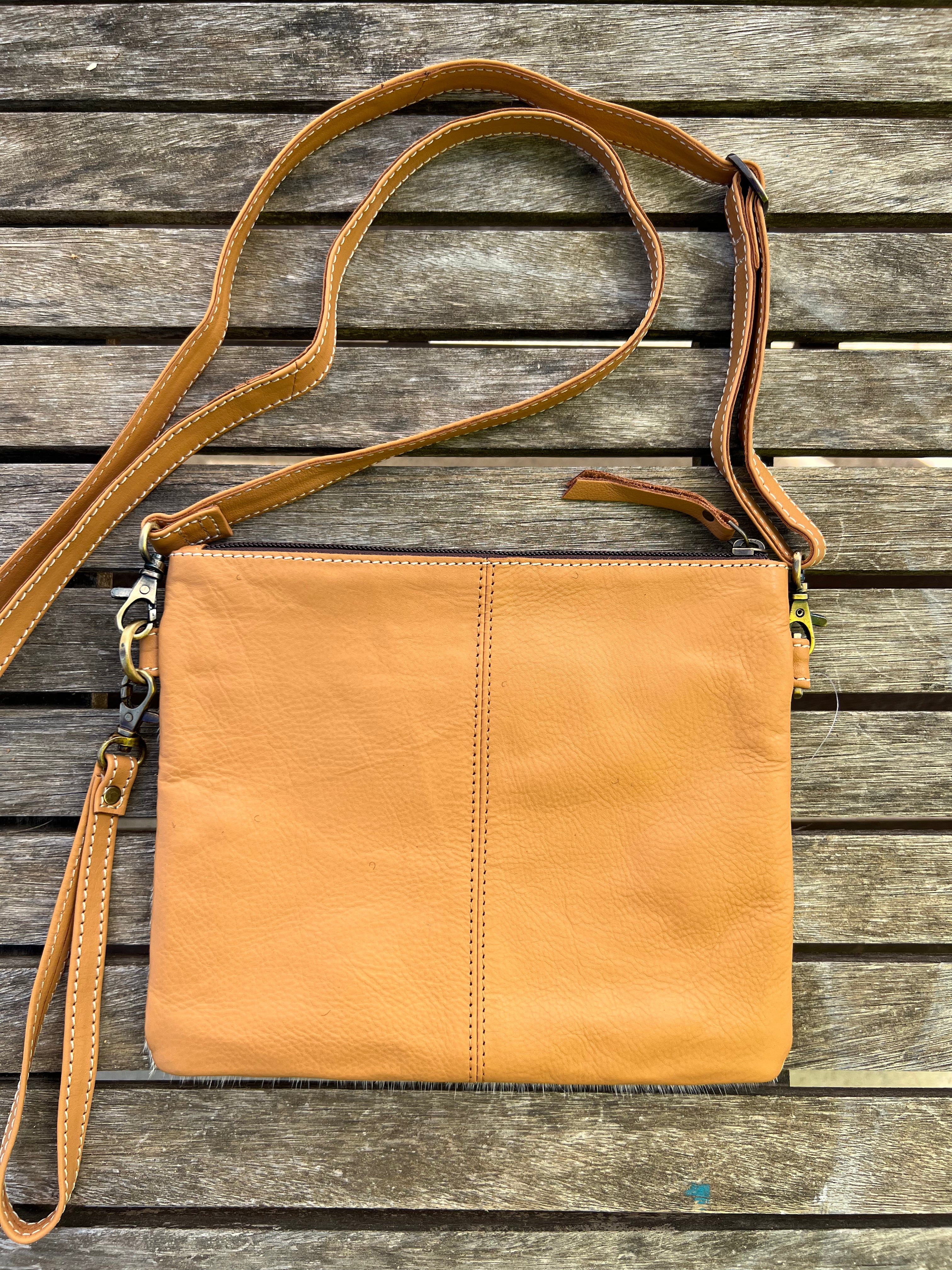 Cowhide Bag Costa Rica - Tan 1