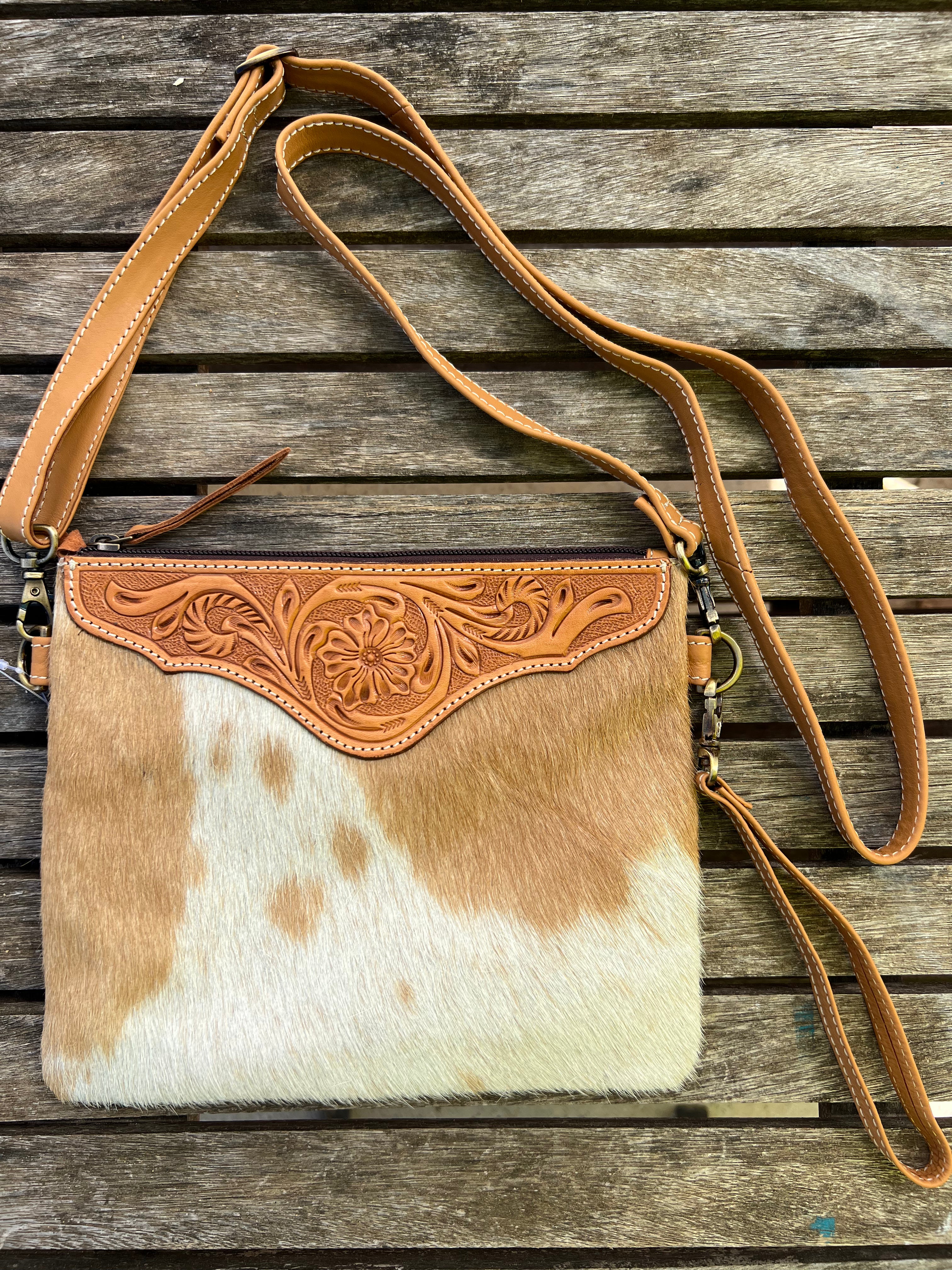 Cowhide Bag Costa Rica - Tan 2