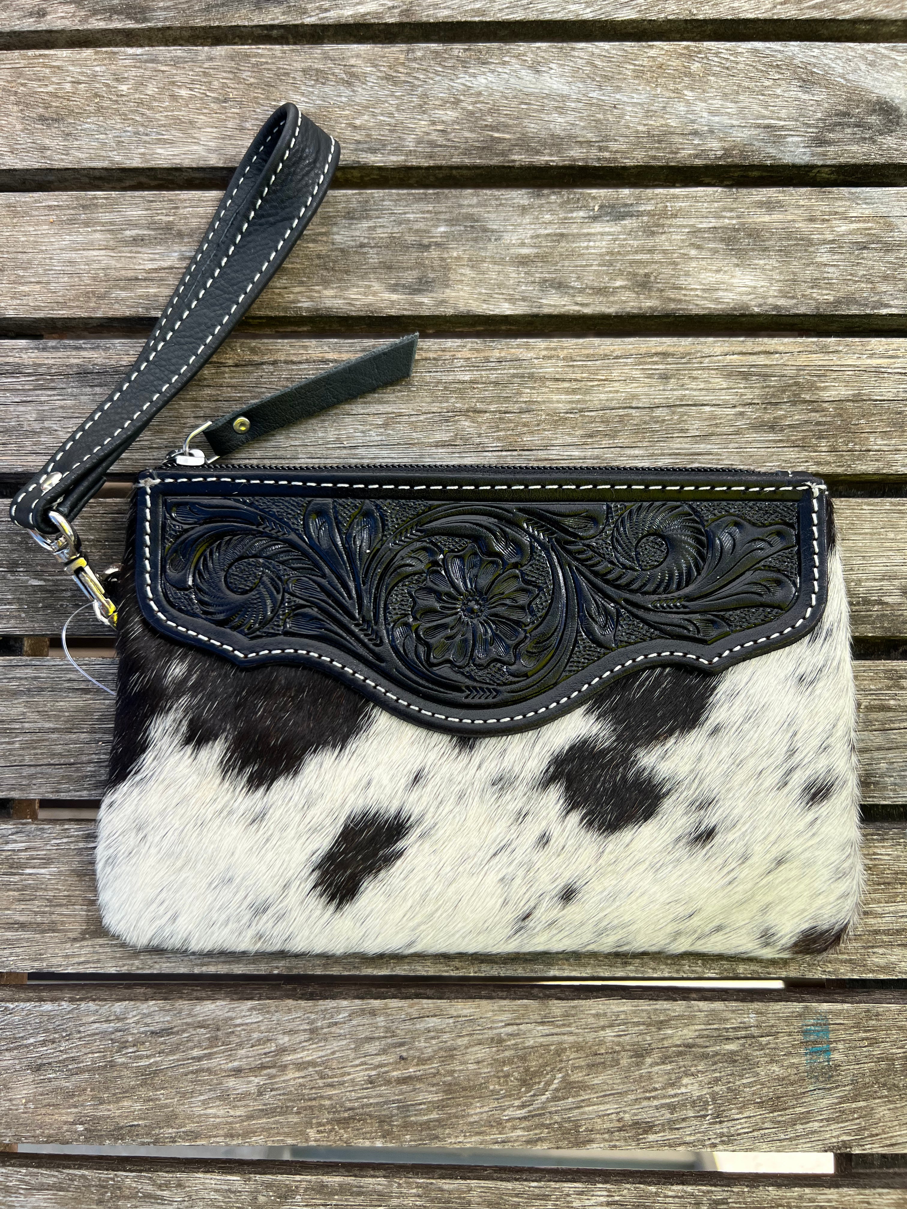 Cowhide Clutch Para - Black 3