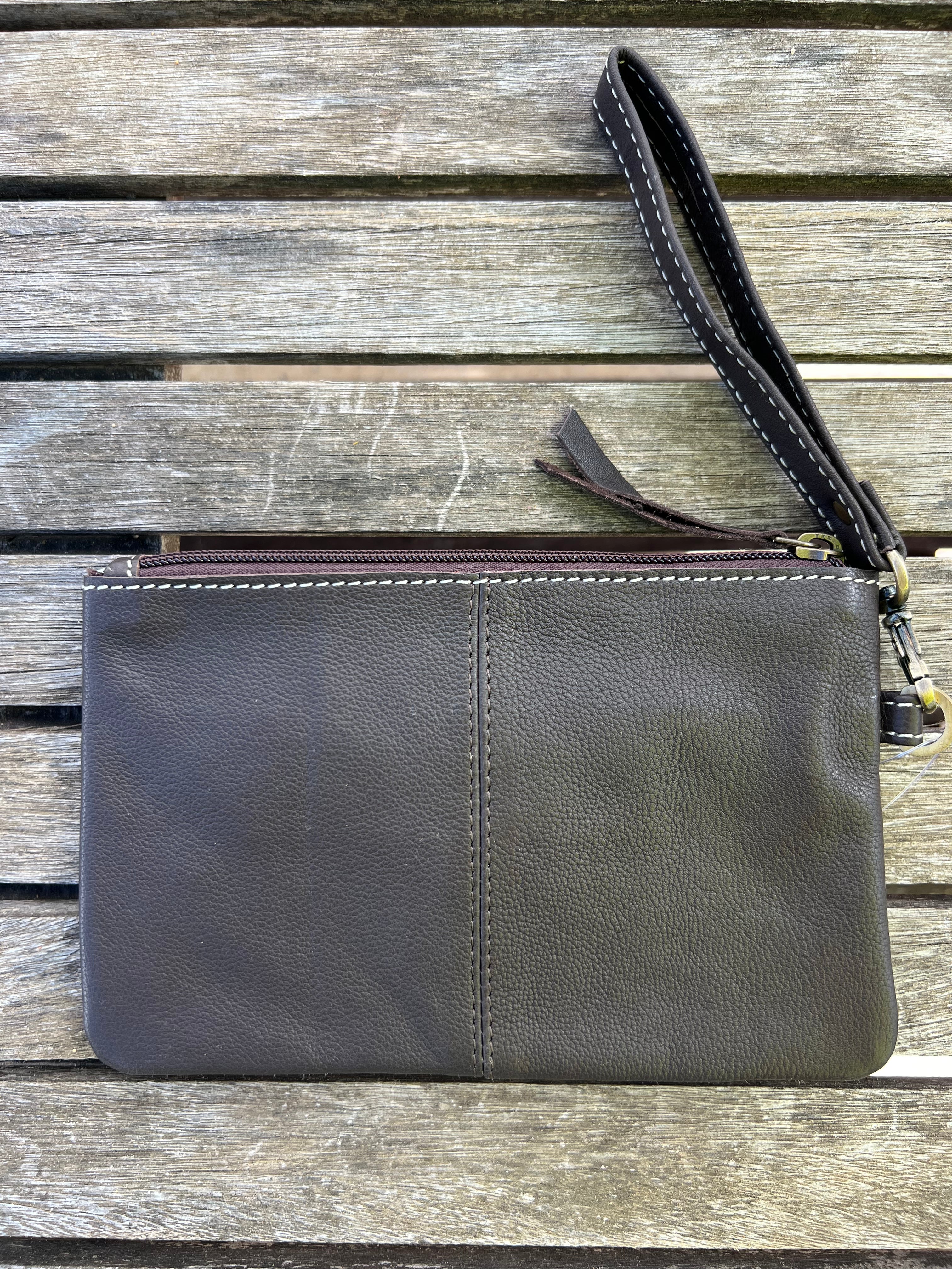 Cowhide Clutch Para - Brown 4