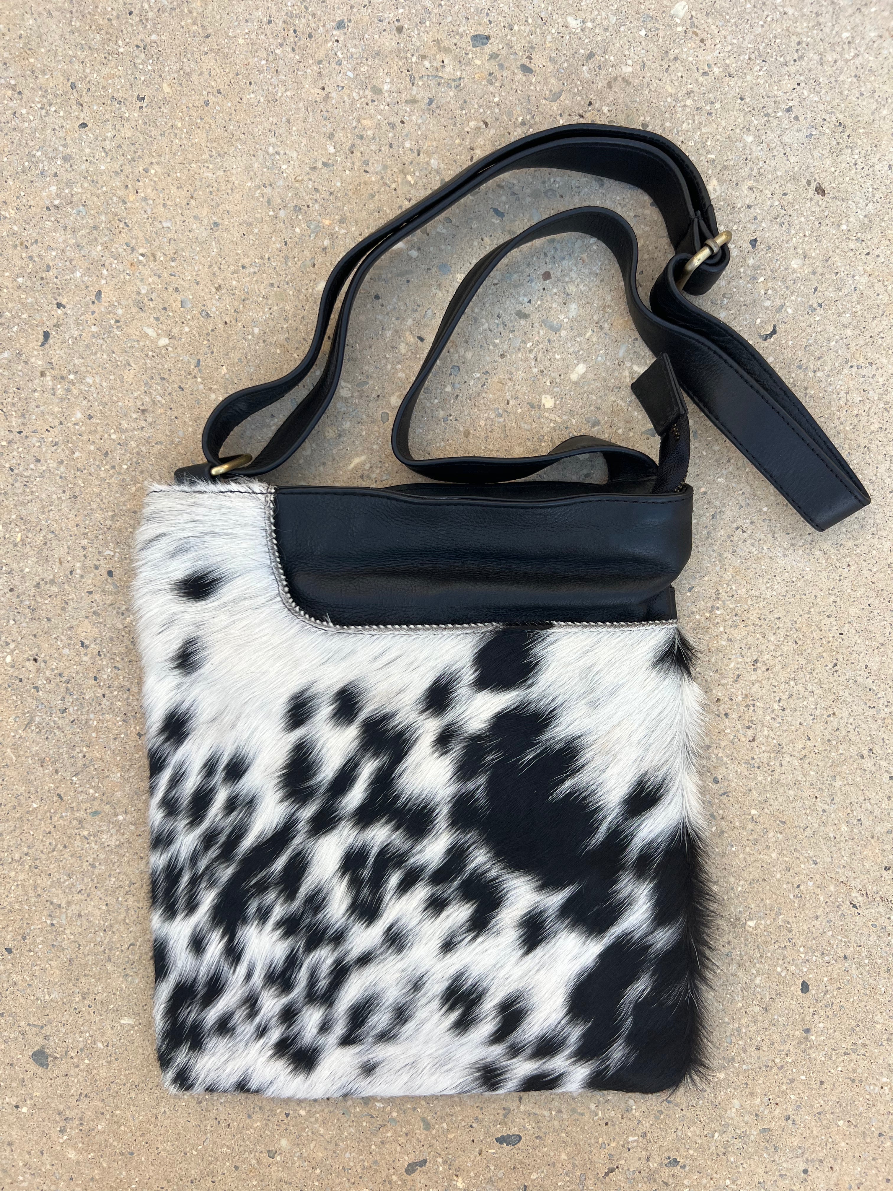 Cowhide Bag Brandy - Black 3