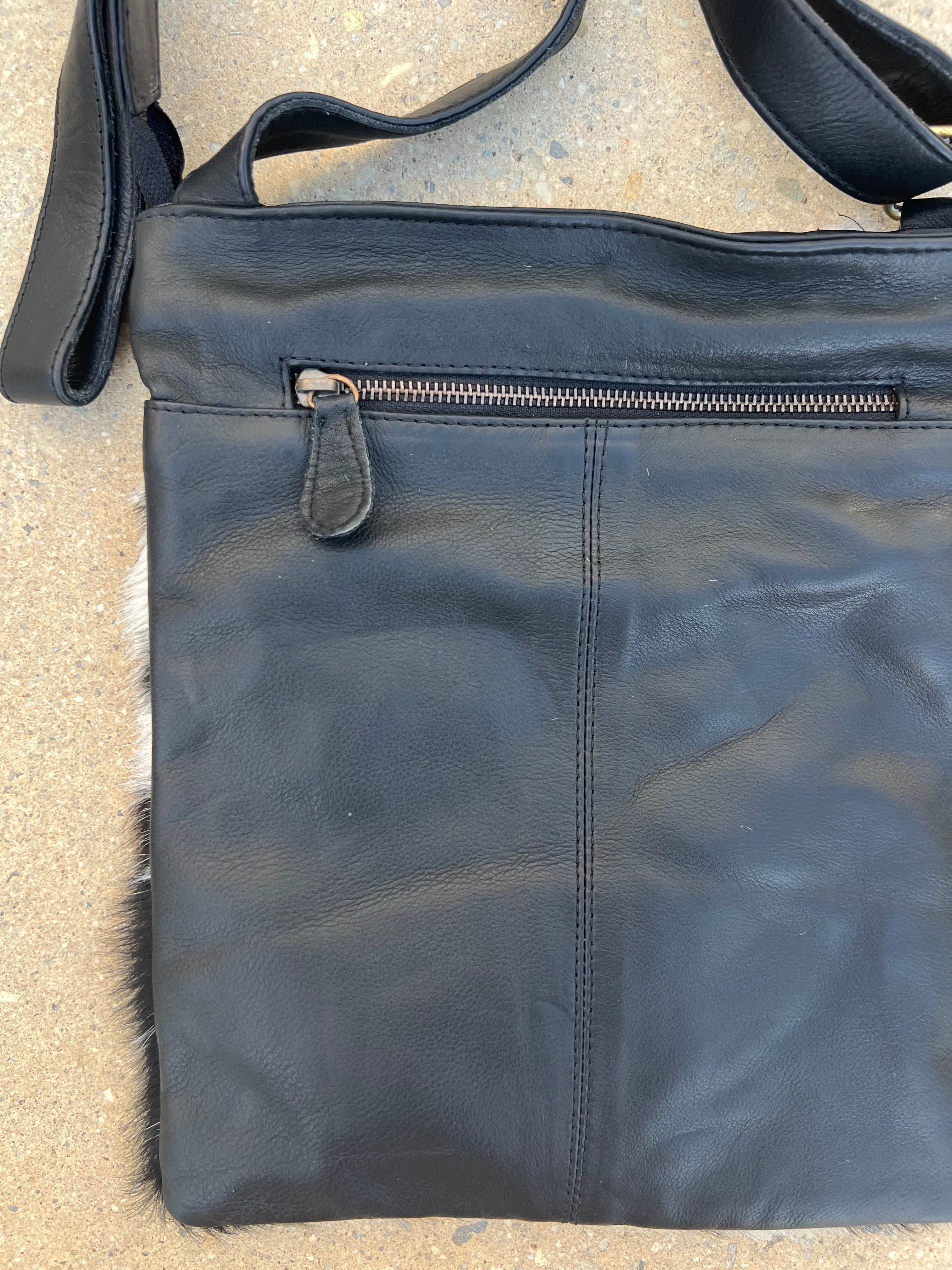 Cowhide Bag Brandy - Black 3
