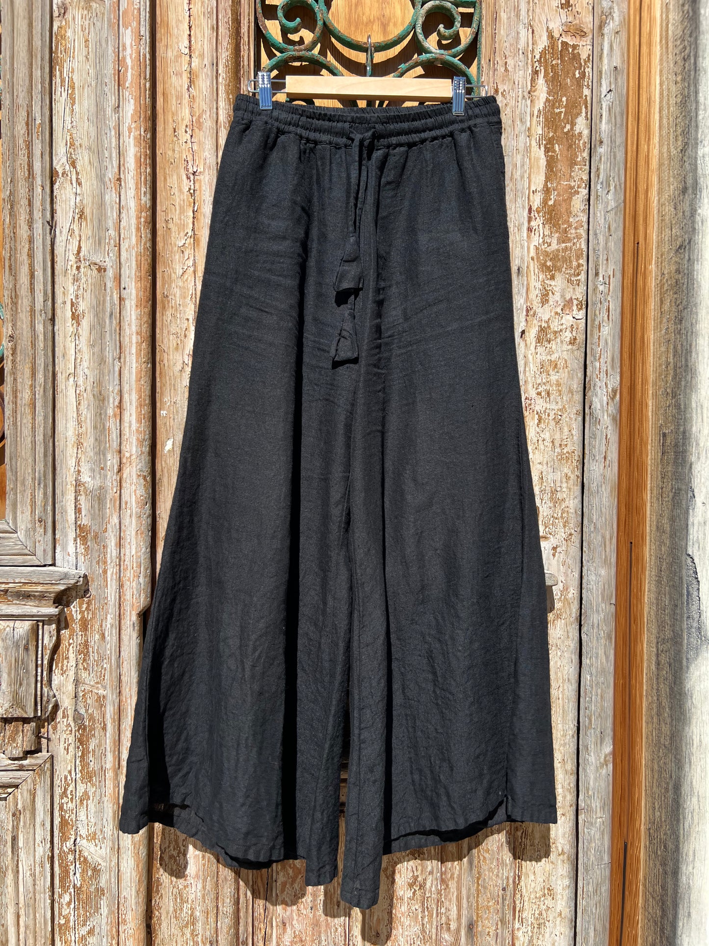 Alghero Pants - Black Linen