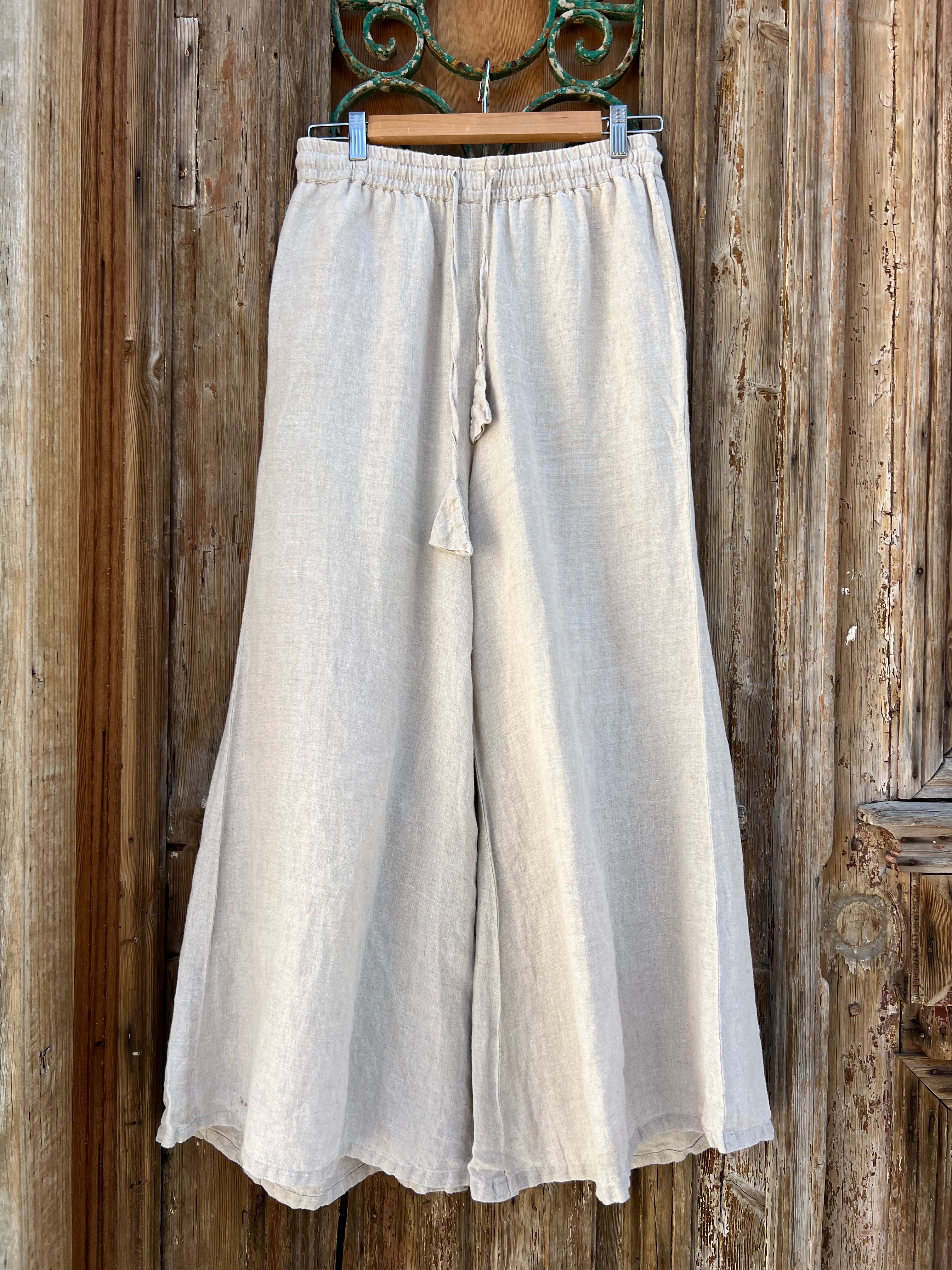 Alghero Pants - Natural Linen