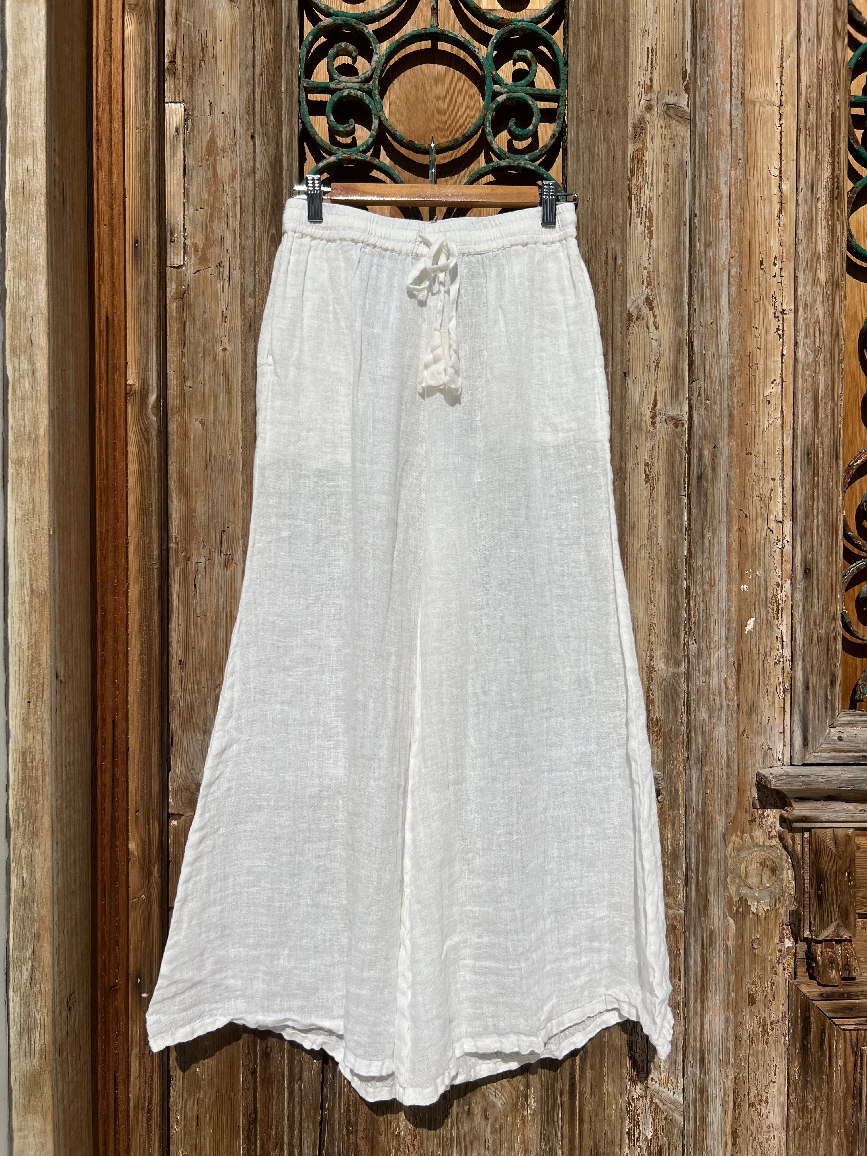 Alghero Pants - Ivory Gauze