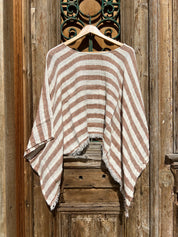 Bono Top - Rust Stripe Mesh